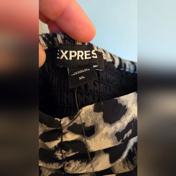 Express Leopard Print Ruched Corset - Picture 6 of 7